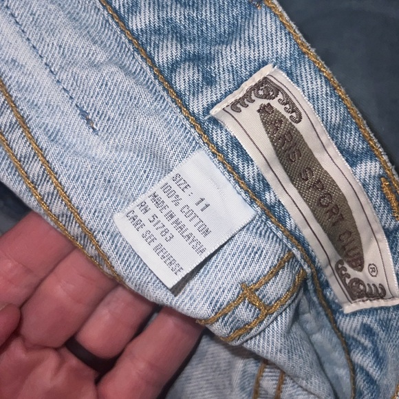 VINTAGE Paris Sport Club jeans. Size 11 (VTG). 14” across waist. 12 1/2” rise. - Picture 7 of 10